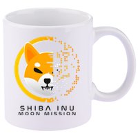Shiba Inu Moon Mission DOGE Coin Cryptocurrency 11oz C Handle Ceramic Mug