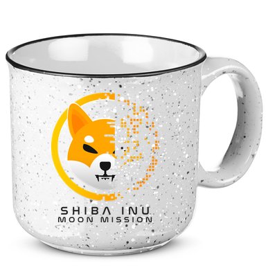 Shiba Inu Moon Mission DOGE Coin Cryptocurrency 15oz Campfire Ceramic Mug