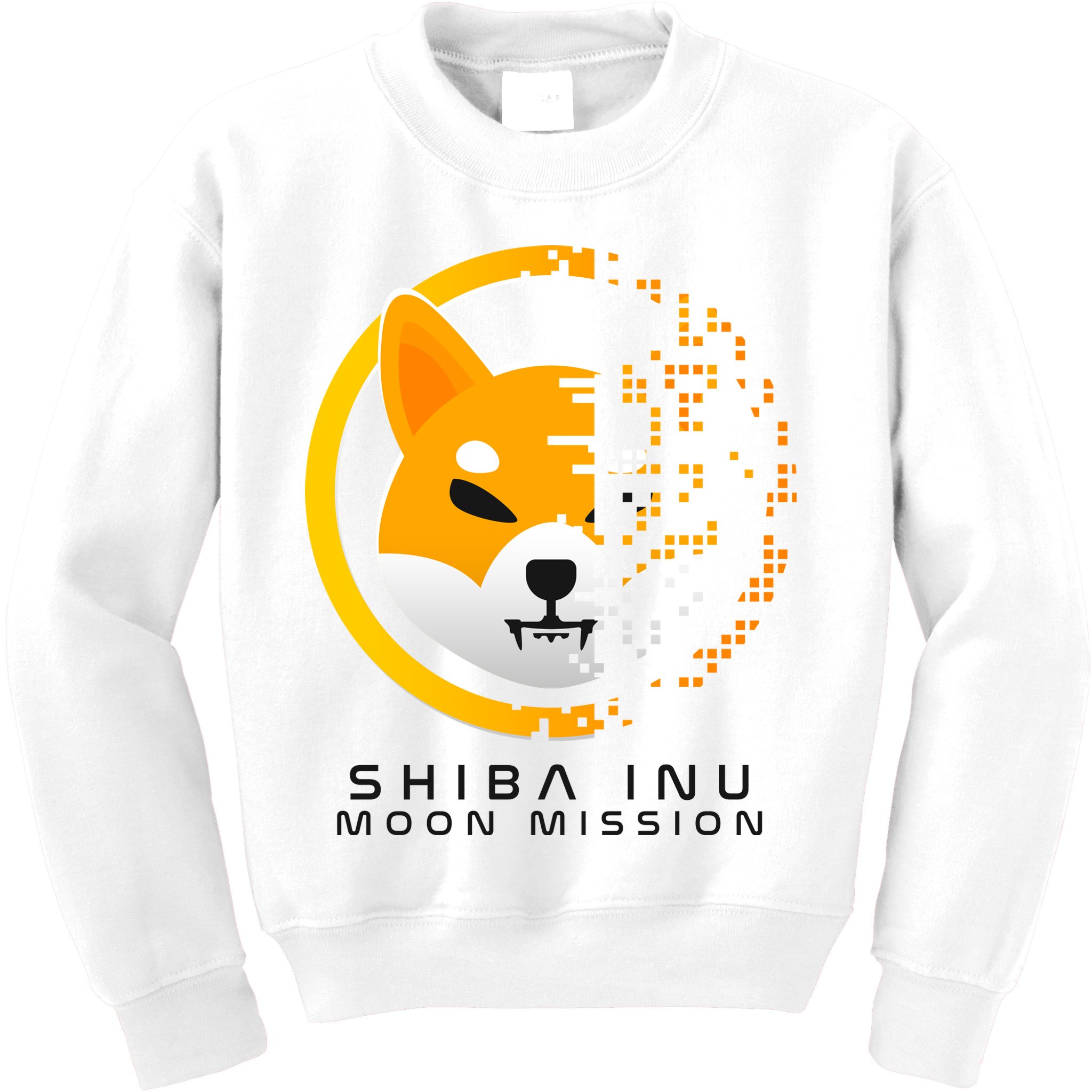 Shiba Inu Moon Mission DOGE Coin Cryptocurrency Kids Sweatshirt