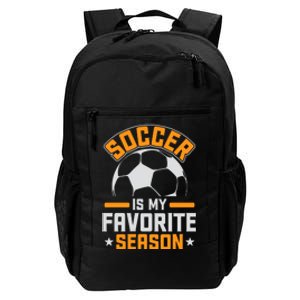 Soccer Is My Favorite Season Graphic Daily Commute Backpack