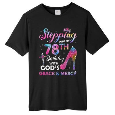 Stepping Into My 78th Birthday Gift Women 78 Years Old Pumps Tall Fusion ChromaSoft Performance T-Shirt