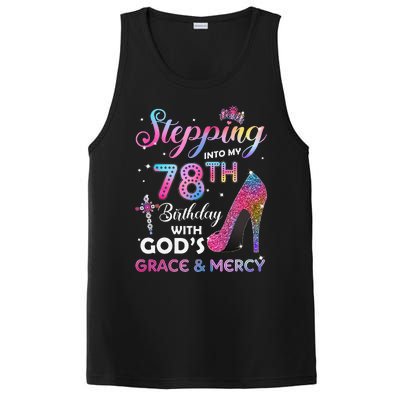 Stepping Into My 78th Birthday Gift Women 78 Years Old Pumps PosiCharge Competitor Tank