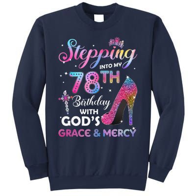 Stepping Into My 78th Birthday Gift Women 78 Years Old Pumps Sweatshirt