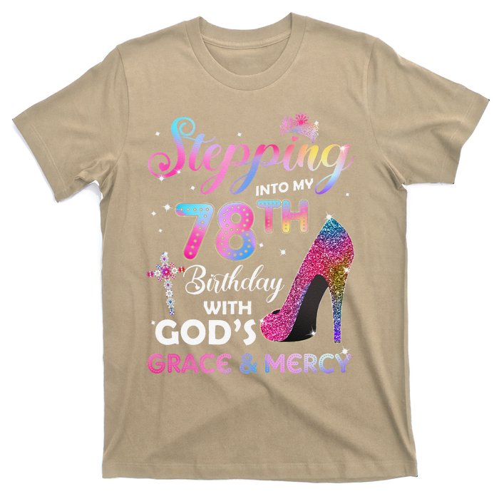 Stepping Into My 78th Birthday Gift Women 78 Years Old Pumps T-Shirt