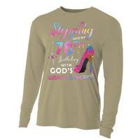 Stepping Into My 78th Birthday Gift Women 78 Years Old Pumps Cooling Performance Long Sleeve Crew