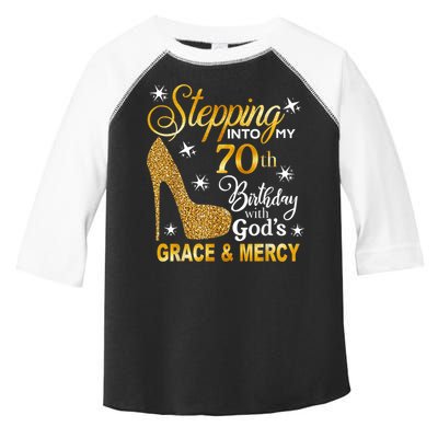 Stepping into my 70th birthday with God's grace & Mercy Toddler Fine Jersey T-Shirt