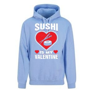 Sushi Is My Valentine's Day Dinner Japanese Food Funny Humor Gift Unisex Surf Hoodie