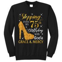 Stepping into my 75th birthday with God's grace & Mercy Tee Sweatshirt