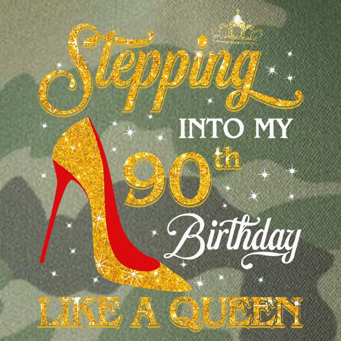 Stepping Into My 90th Birthday Like A Queen Bday Gift  Legacy Tie Dye Trucker Hat