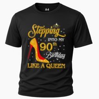 Stepping Into My 90th Birthday Like A Queen Bday Gift  Performance Shirt