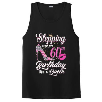 Stepping Into My 60th Birthday Like A Queen PosiCharge Competitor Tank