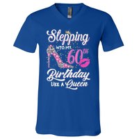 Stepping Into My 60th Birthday Like A Queen V-Neck T-Shirt