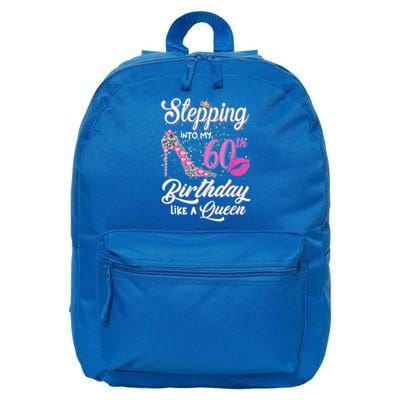 Stepping Into My 60th Birthday Like A Queen 16 in Basic Backpack