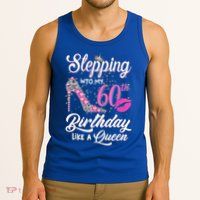 Stepping Into My 60th Birthday Like A Queen Tank Top