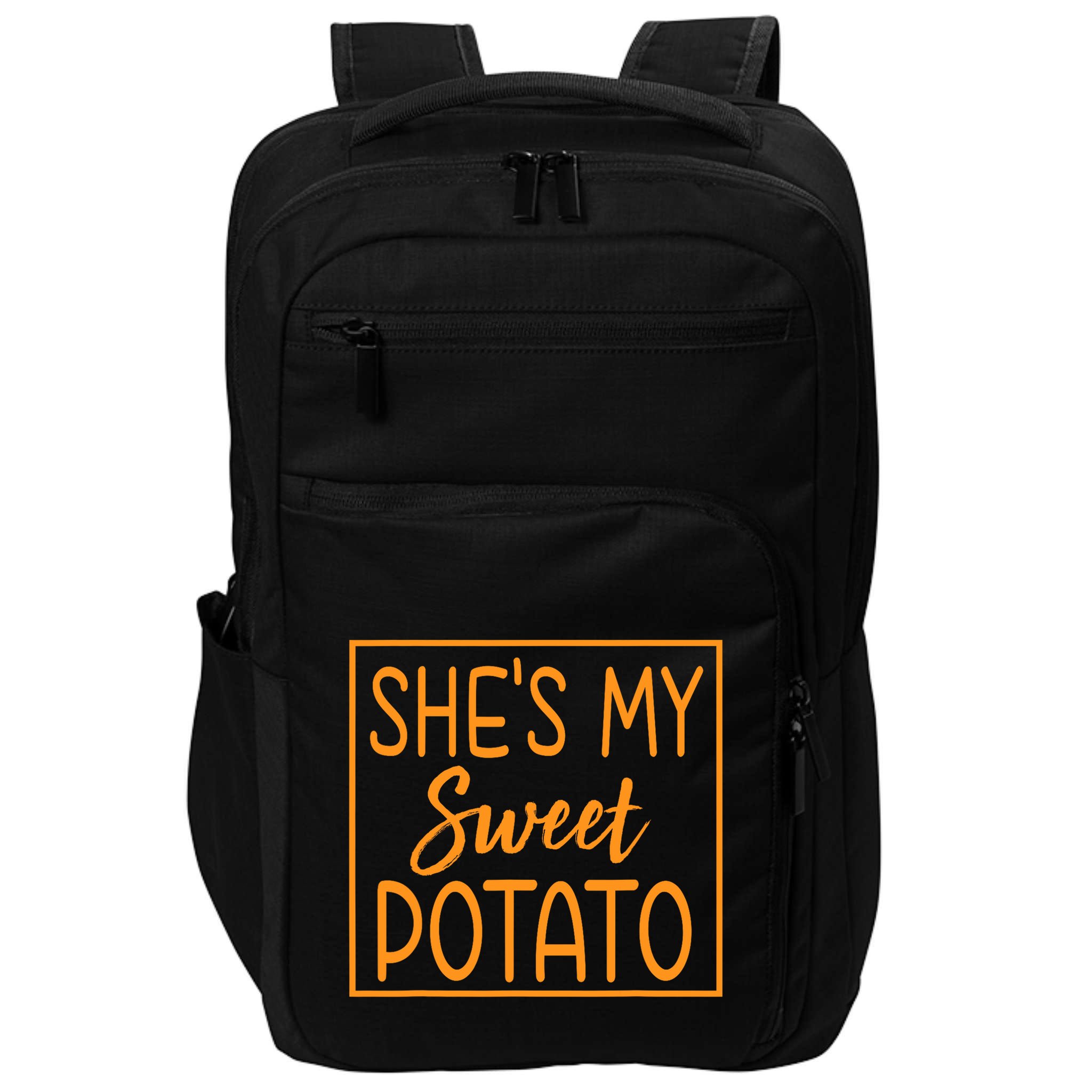 ShE Is My Sweet Potato I Yam Thanksgiving Matching Couples Impact Tech Backpack