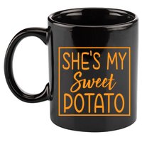 ShE Is My Sweet Potato I Yam Thanksgiving Matching Couples 11oz C Handle Ceramic Mug