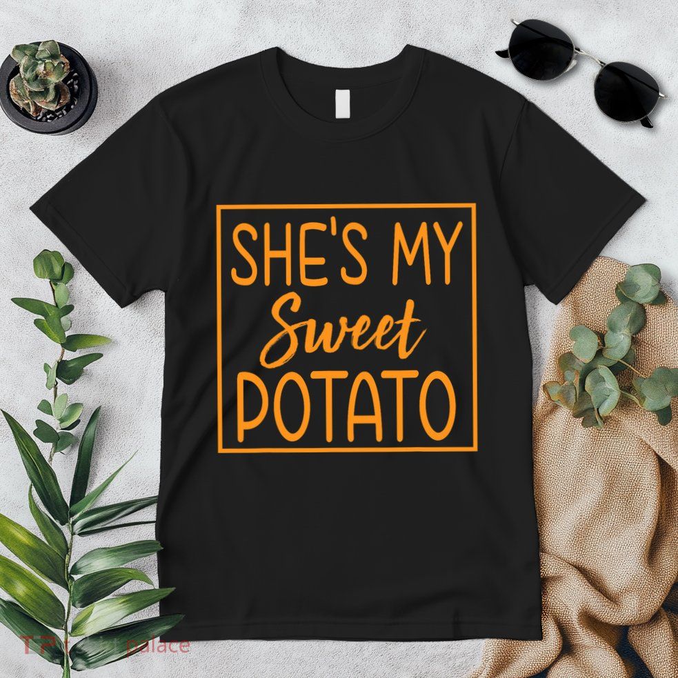 ShE Is My Sweet Potato I Yam Thanksgiving Matching Couples Premium T-Shirt