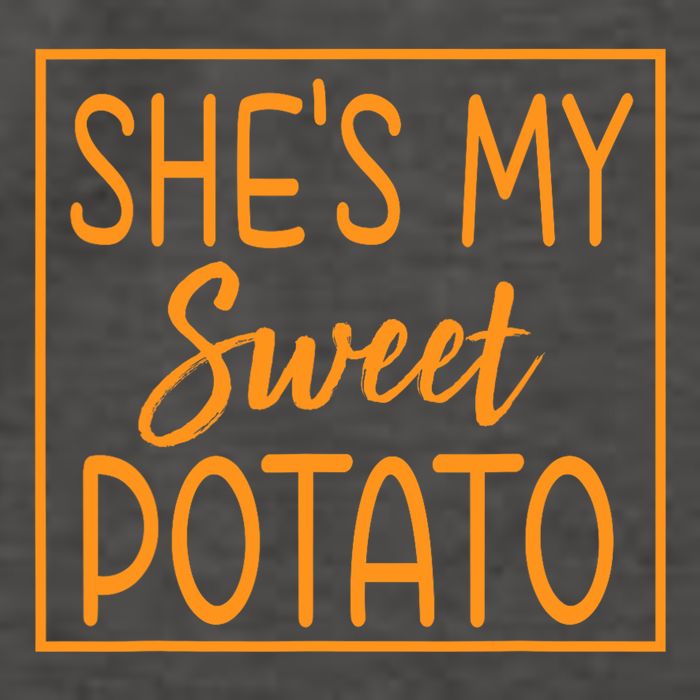 ShE Is My Sweet Potato I Yam Thanksgiving Matching Couples Vector Backpack