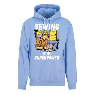 Sewing Is My Superpower Quilting Quilter Sewer Gift Unisex Surf Hoodie