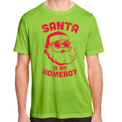 Santa Is My Homeboy Christmas Adult ChromaSoft Performance T-Shirt