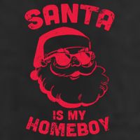 Santa Is My Homeboy Christmas Adult Drive Performance Visor