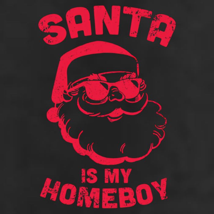 Santa Is My Homeboy Christmas Adult Drive Performance Visor