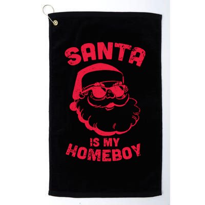 Santa Is My Homeboy Christmas Golf Towel