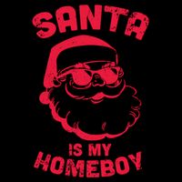 Santa Is My Homeboy Christmas Wool Snapback Cap