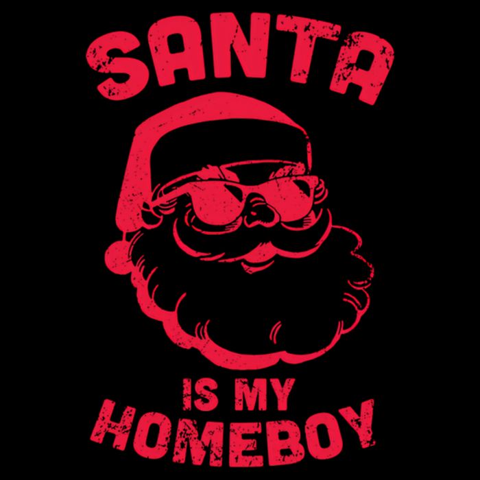 Santa Is My Homeboy Christmas Wool Snapback Cap