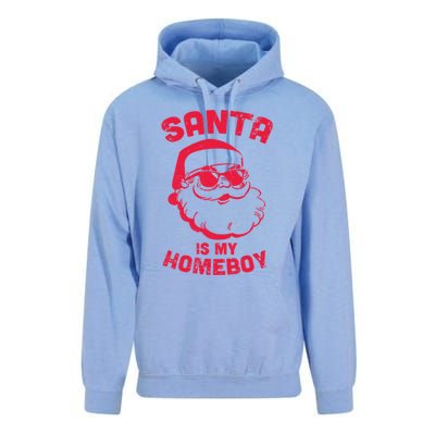 Santa Is My Homeboy Christmas Unisex Surf Hoodie