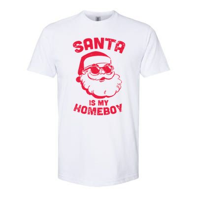 Santa Is My Homeboy Christmas Softstyle® CVC T-Shirt