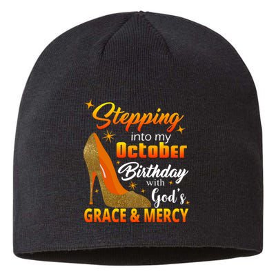 Stepping Into My October Birthday With God's Grace And Mercy Sustainable Beanie