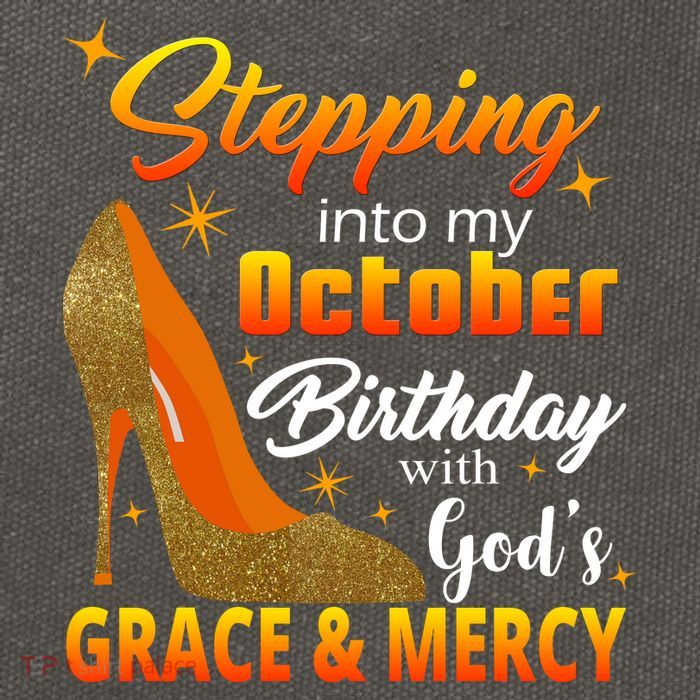 Stepping Into My October Birthday With God's Grace And Mercy Cotton Canvas Backpack