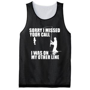 Sorry I Missed Your Call I Was On My Other Line Mesh Reversible Basketball Jersey Tank