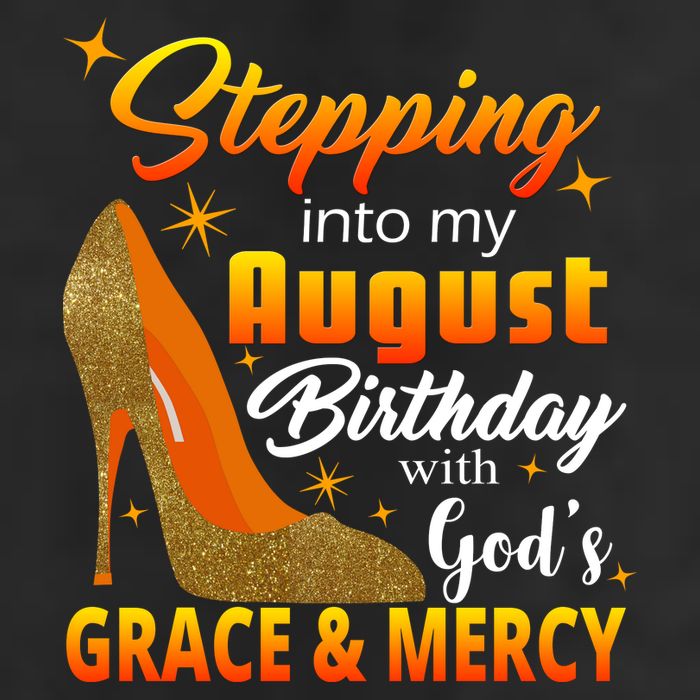 Stepping Into My August Birthday With God's Grace And Mercy Adult Drive Performance Visor