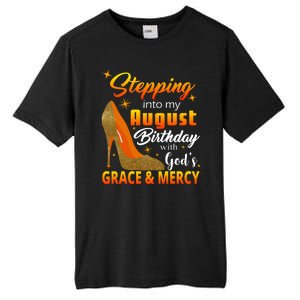 Stepping Into My August Birthday With God's Grace And Mercy Tall Fusion ChromaSoft Performance T-Shirt