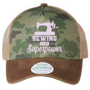 Sewing Is My Superpower Gift Legacy Tie Dye Trucker Hat