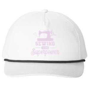 Sewing Is My Superpower Gift Snapback Five-Panel Rope Hat