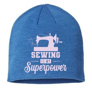 Sewing Is My Superpower Gift Sustainable Beanie