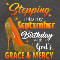 Stepping Into My September Birthday With God's Grace And Mercy Vector Backpack