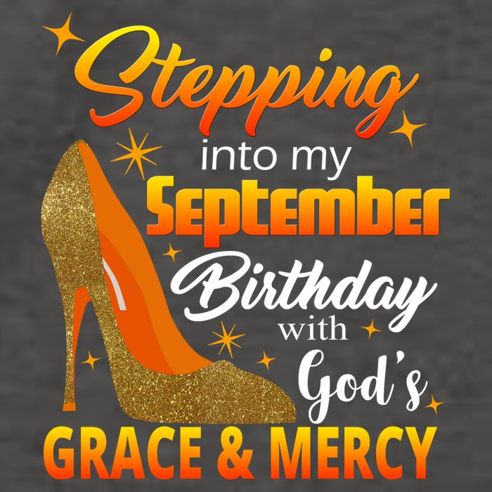 Stepping Into My September Birthday With God's Grace And Mercy Vector Backpack