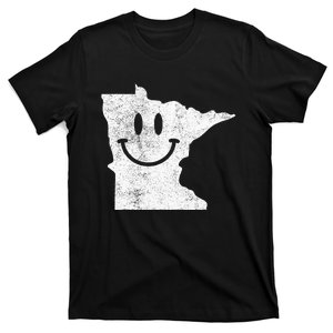 Smiling In Mn – Funny Minnesota Happy Face T-Shirt