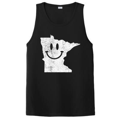 Smiling In Mn – Funny Minnesota Happy Face PosiCharge Competitor Tank