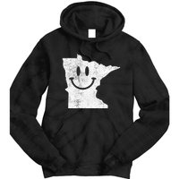 Smiling In Mn – Funny Minnesota Happy Face Tie Dye Hoodie