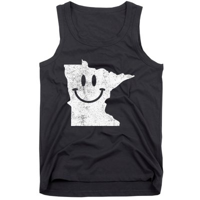 Smiling In Mn – Funny Minnesota Happy Face Tank Top