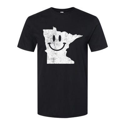 Smiling In Mn – Funny Minnesota Happy Face Softstyle CVC T-Shirt