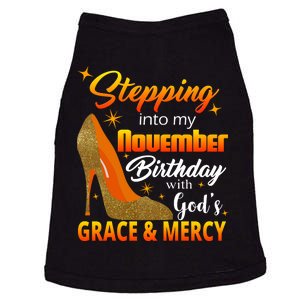 Stepping Into My November Birthday With God's Grace And Mercy Doggie Tank