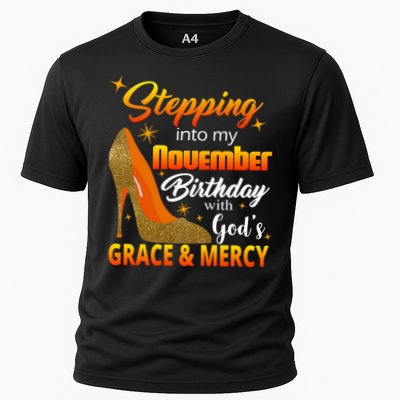 Stepping Into My November Birthday With God's Grace And Mercy Performance Shirt