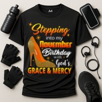 Stepping Into My November Birthday With God's Grace And Mercy Cooling Performance Crew T-Shirt