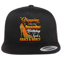 Stepping Into My November Birthday With God's Grace And Mercy Flatbill Hat